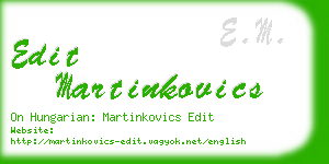 edit martinkovics business card
